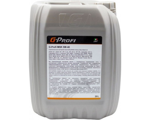 Масло моторное G-ENERGY G-Profi MSK 5W-40 20 л 253133927
