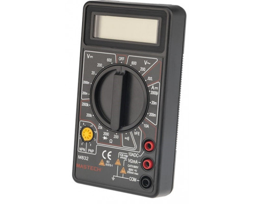 Мультиметр цифровой MASTECH M832 с прозвонкой и меандр 13-2003