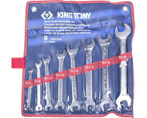 Набор ключей рожковых KING TONY 1108MR, 8 предметов