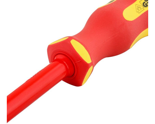 Отвертка диэлектрическая шлицевая Norgau 5,5х125мм vde slim n172 067063155
