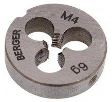 Плашка BERGER BG1002 метрическая M4х0,7 мм, внешний d 20 мм