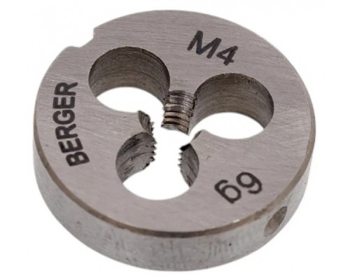 Плашка BERGER BG1002 метрическая M4х0,7 мм, внешний d 20 мм