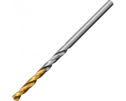 Сверло по металлу Denzel Р6М5, Golden Tip спиральное 3,2x65мм, 2шт 718226