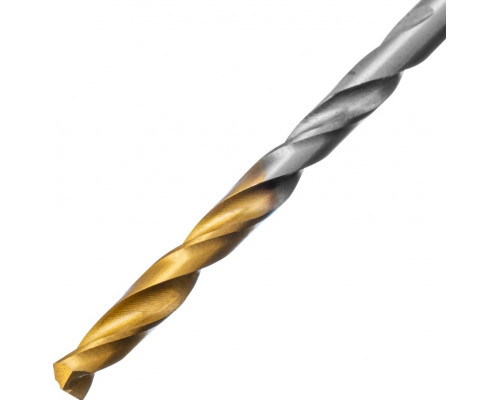 Сверло по металлу Denzel Р6М5, Golden Tip спиральное 3,2x65мм, 2шт 718226