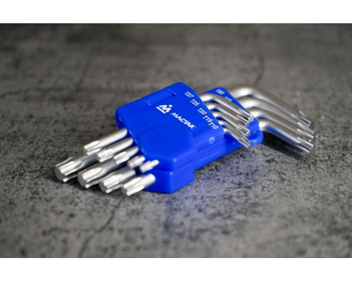 Набор накидных ключей МАСТАК 5-23118 и Torx L-образных, 18 предметов, в ложементе