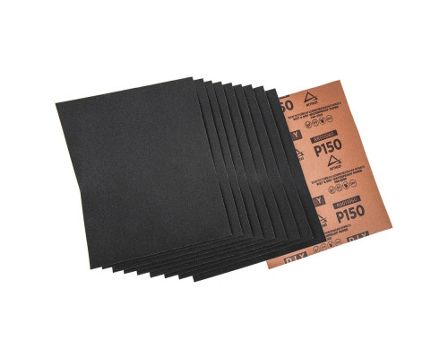 Лист шлифовальный ARNEZI R8011060 водостойкий 230x280 мм P150 DIY (10шт)