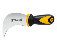 Нож STAYER C-Force для листовых и рулонных материалов, 200 мм 09293