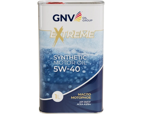 Масло моторное GNV Extreme 5W40 1 л (металл. канистра) GE11021922010010540001