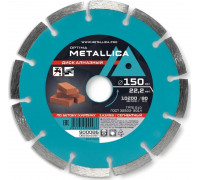 Алмазный диск для резки бетона METALLICA Optima 150x22,2 мм, H=7 мм сегментный без уп. 900086