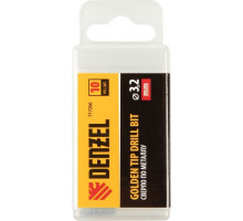 Сверло по металлу DENZEL HSS-Tin, Golden Tip 3,2 мм, 10 шт 717206