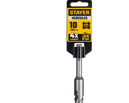 Бур SDS-plus STAYER HERCULES-4Х 10x600 мм 29290-600-10