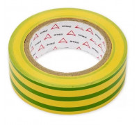 Изолента ARNEZI R8030504 ПВХ 19 мм x10 м толщина 130 мик, желто-зеленая