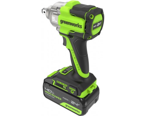 Гайковерт аккумуляторный GREENWORKS IW5500 ударный, 24V, АКБ 4Ач и ЗУ 3805007CUB