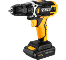 Дрель-шуруповерт аккумуляторная DEKO Sharker 16V в кейсе, 2х2.0Ач 083-1108