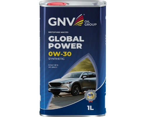 Масло моторное GNV Global Power 0W30 Synthetic 1 л (металл. канистра) GGP1011064010130030001