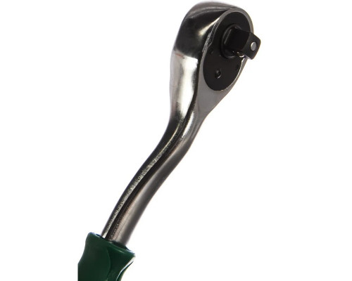 Трещотка HANS 3162GQ 3/8" с быстрым сбросом, изогнутой рукояткой, 72 зуба