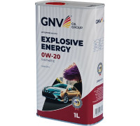 Масло моторное GNV Explosive Energy 0W20 Synthetic 1 л (металл. канистра) GEE1M10453040120020001