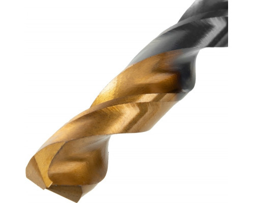 Сверло по металлу Denzel HSS-Tin, Golden Tip 10 мм, 8 шт 717222