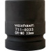 Ударные головки 6-ти гранные 1" WiederKraft WDK-711-8033 33 мм