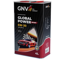 Масло моторное GNV Global Power Sport 5W30 Synthetic 4 л (металл. канистра) GPS1M10564010130530004