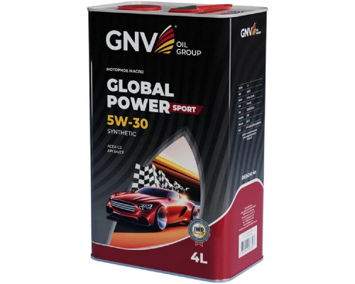Масло моторное GNV Global Power Sport 5W30 Synthetic 4 л (металл. канистра) GPS1M10564010130530004