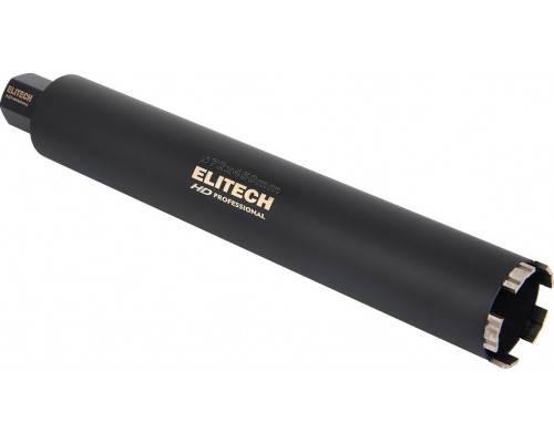 Алмазная коронка для мокрого сверления ELITECH 1110.011600 HD с охлаждением, 72х450, 1 1/4