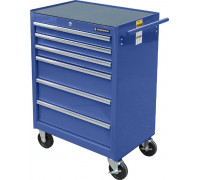 Тележка инструментальная СТАНКОИМПОРТ BTD-270061CS blu на колесах, синяя, 6 ящиков