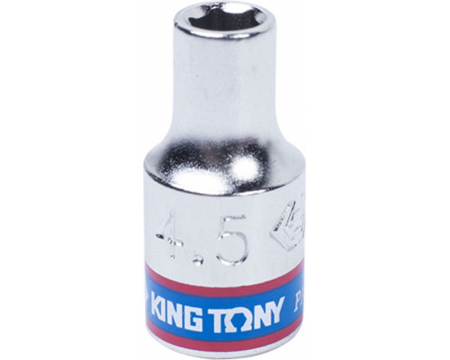 Головка 6-гранная 4,5 мм с посадкой 1/4" KING TONY 233545M
