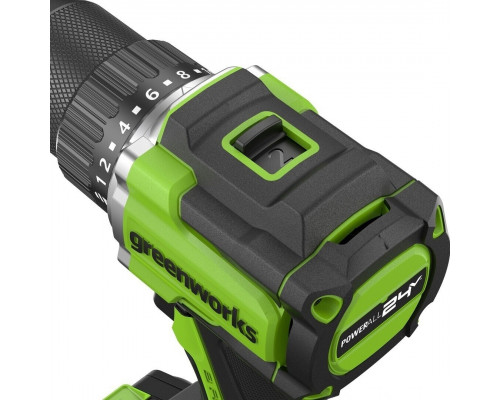 Дрель-шуруповерт аккумуляторная GREENWORKS DD560 24V, АКБ 4Ач и ЗУ 3708407CUB