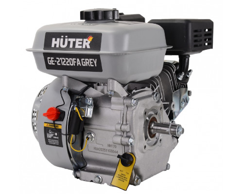 Бензиновый двигатель HUTER GE-21220FА 7,0 л.с. (вал 20 мм) Grey 70/15/9