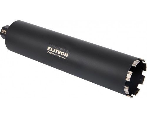 Алмазная коронка для мокрого сверления ELITECH 1110.011900 HD с охлаждением, 102х450, 1 1/4