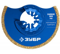Полотно с твердосплавной крошкой ЗУБР CARBIDE ВК8 Р40 дисковое 15578-85
