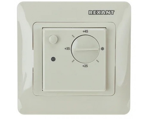 Терморегулятор для теплого пола REXANT 51-0826 механический RX-308G, 3,5квт