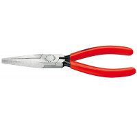 Длинногубцы KNIPEX KN-3011160SB плоские рифленные губки 46.5 мм, длина 160 мм