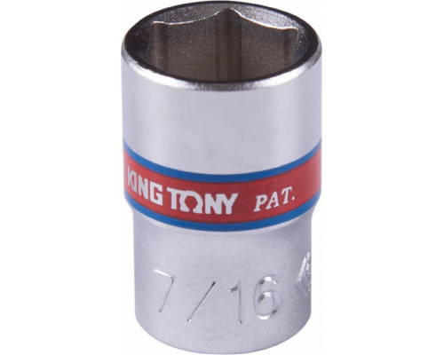 Головка 6-гранная 1/4" KING TONY 233514S 7/16"