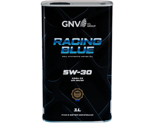 Масло моторное GNV Racing Blue 5W30 1 л (металл. канистра) GRB1012072011140530001