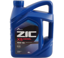 Масло моторное ZIC X5 DIESEL 10W40 4 л 162660