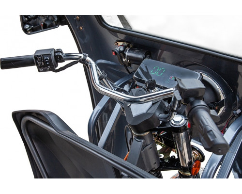 Трицикл грузовой RUTRIKE D5 КАБИНА 1700 60V1200W Серый 2912 гидравлика 025198-2912