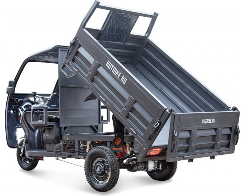 Трицикл грузовой RUTRIKE D5 КАБИНА 1700 60V1200W Серый 2912 гидравлика 025198-2912