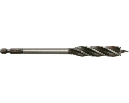 Сверло по дереву Sturm 1055-12-14 X тип, 4 резца, d=14мм, l=165мм, 6гр. хв., блистер
