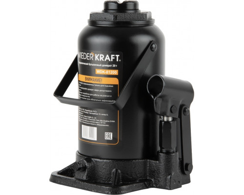 Домкрат бутылочный WiederKraft WDK-81200 20 т