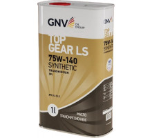 Масло трансмиссионное GNV Top Gear LS Synthetic 75W140 GL-5 1 л (металл. канистра) GTG1274015LS0007514001