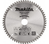 Пильный диск универсальный MAKITA 210x30x1.6x60T алюминия/дерева/пластика D-65604