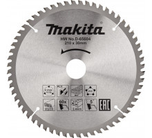 Пильный диск универсальный MAKITA 210x30x1.6x60T алюминия/дерева/пластика D-65604