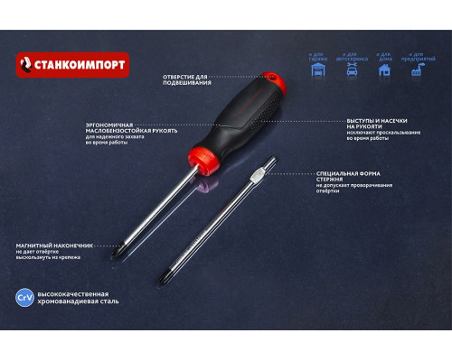 Набор отверток СТАНКОИМПОРТ TBSC-06 6 предметов