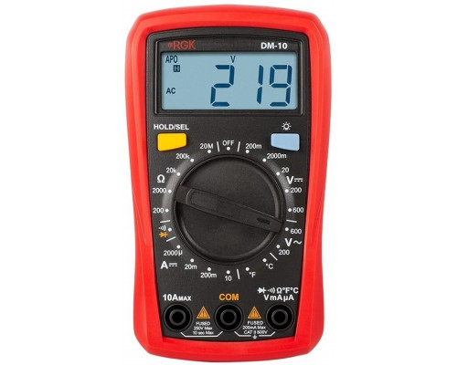 Мультиметр цифровой RGK DM-10 с поверкой 779623