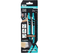 Пилки по дереву METALLICA Optima T13 105/75мм шаг 3мм, HCS встреч/зуб, быстр. рез, 2шт 907665