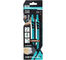 Пилки по дереву METALLICA Optima T13 105/75мм шаг 3мм, HCS встреч/зуб, быстр. рез, 2шт 907665