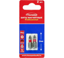 Бита для заворачивания TSUNAMI PH2 25 мм Professional 2 шт T26020010PH2025