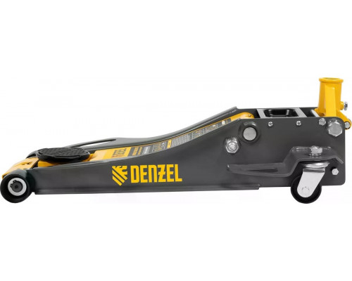 Домкрат подкатной DENZEL 51250 гидравлический 3 т, 75-500 мм, низкий подхват